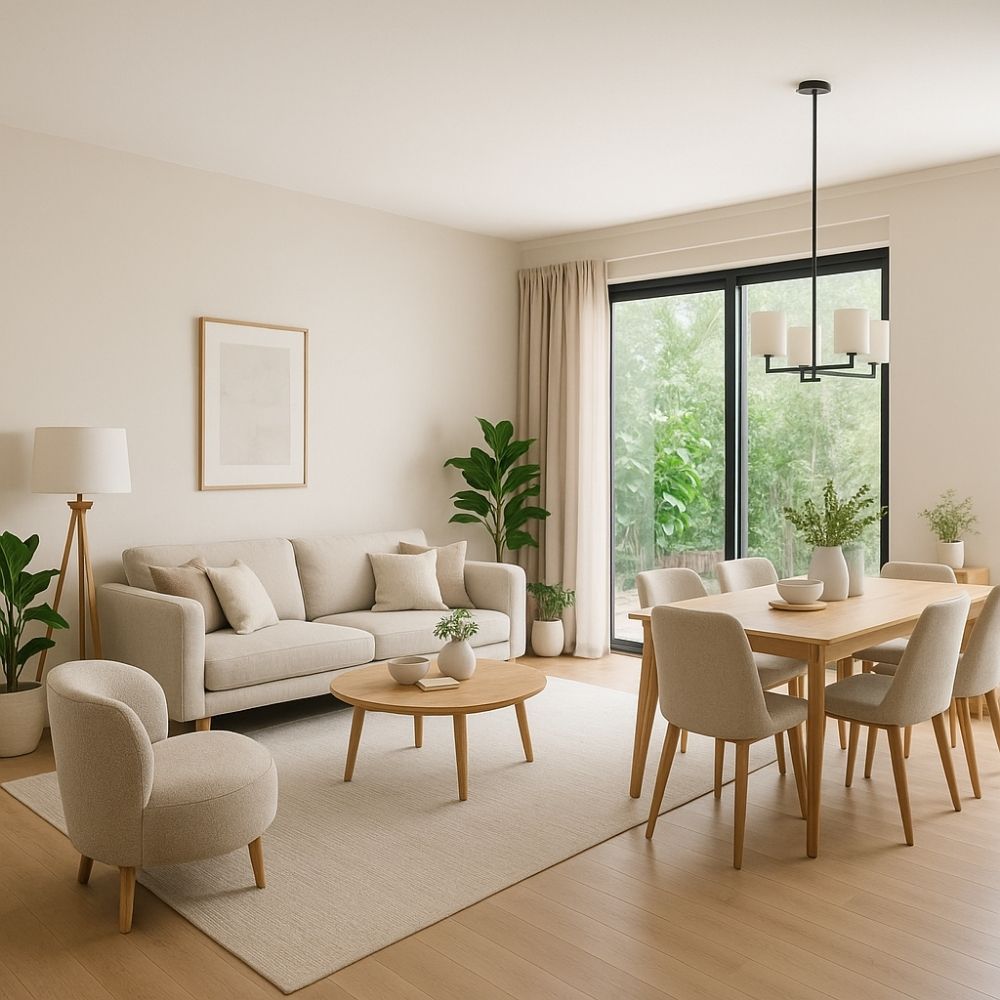 Professional painter working on interior wall finishing