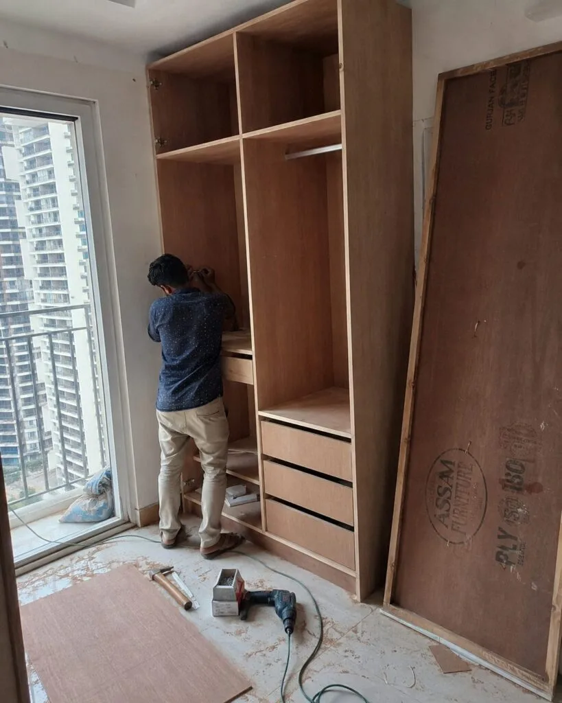 Apartment interior fit-out by Aarna Constructions in Greater Noida