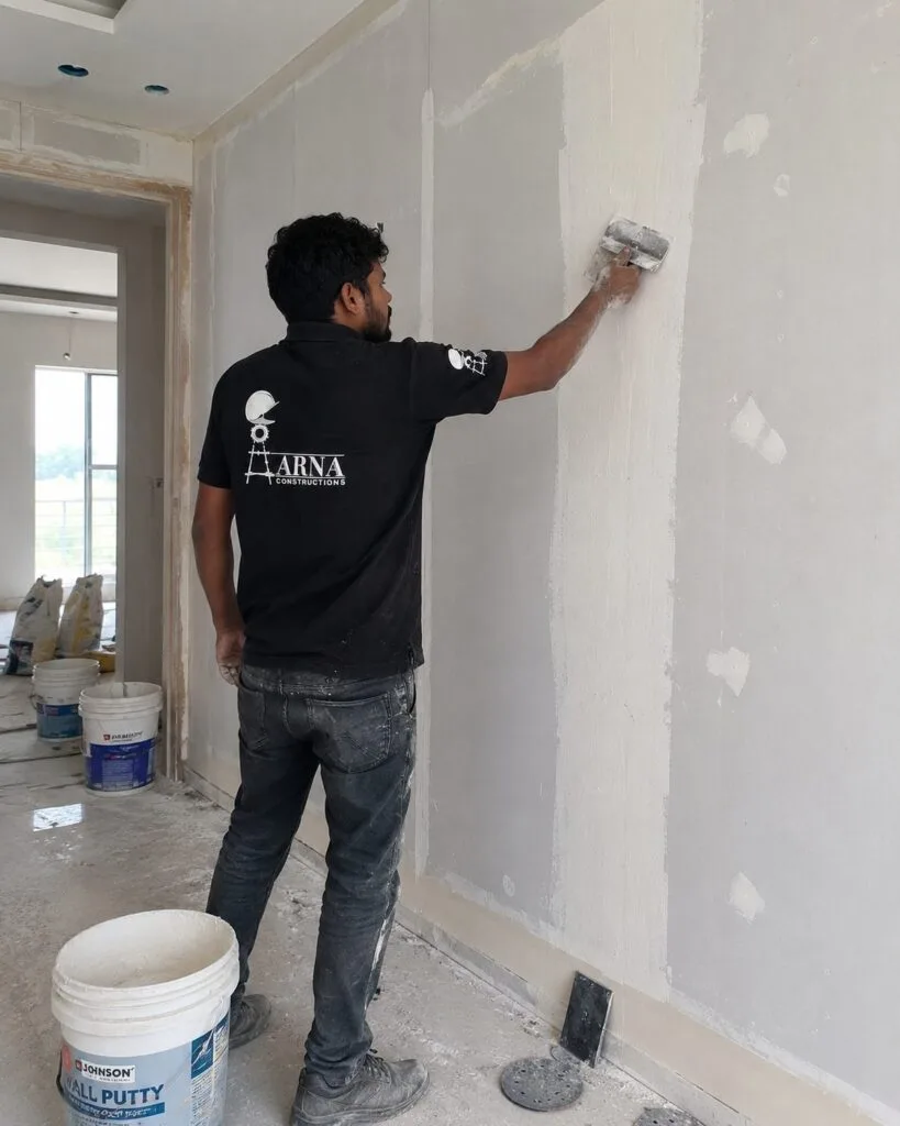 Wardrobe shutter fitting by Aarna Constructions in Greater Noida
